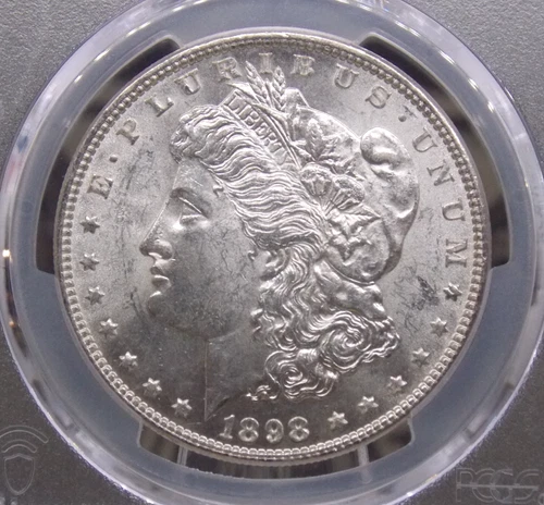 1898 "P" Morgan SILVER Dollar $ PCGS MS61 #744 Uncirculated Unc ECC&C, Inc.
