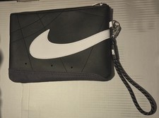 Nike Men s Solid Black/White Zip Wristlet Wal...