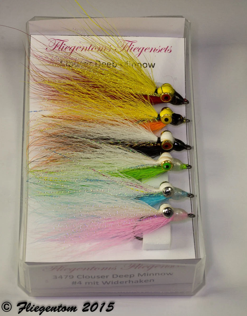 Lot De 3 Mouches Crevettes Pour Pêche - Taille 1/0 - Yeux Perlés - Truite Et Sébaste