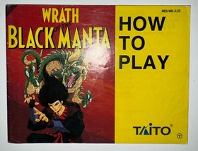 Wrath of the Black Manta - NES - PAL - Complete In Box - NEAR MINT FREE POST