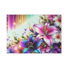 Vibrant Floral Glass Cutting Board | Kitchen Decor, Gift for Chefs, Home [...]