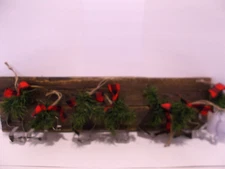 Vintage Tin Cookie Cutters as Christmas Ornaments Set of 7 Star Angel Santa Bell