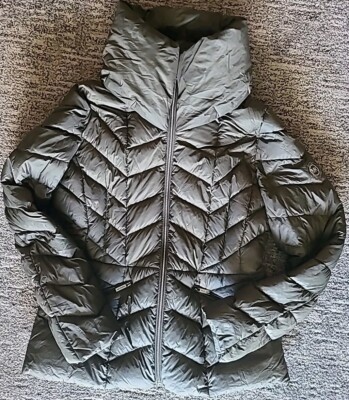Michael Kors Packable Down Filled Hooded Jacket Puffer Coat Size Small Womens