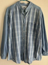 Vintage Western Denim Women Shirt, size 20W 100% Cotton