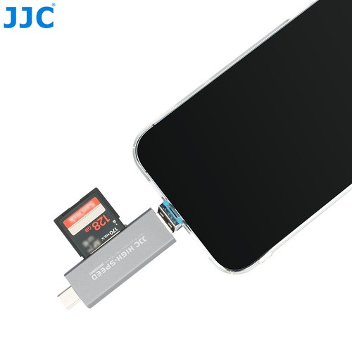 JJC CR-UCL1 GRAY Card Reader for USB and all phones for SD/ microSD cards - Bild 8 von 9