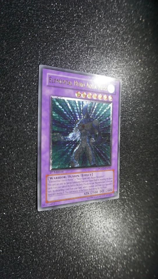 Yugioh ELEMENTAR-HELD AQUA NEOS , potd-en031 Ultimate Rare englisch NM 1st - Bild 3 von 4