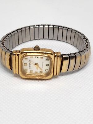Vintage Advance Quartz Y121 St Steel Back Japan Movt Ladies Runs
