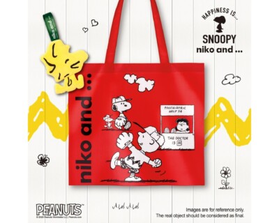 Snoopy peanuts x niko and .... tote bag eco bag Woodstock - No.5 