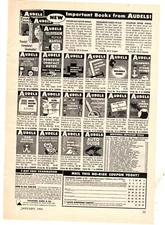 1964 Print Ad  Theodore Audel & Co Books Televsion Repair House Heating Oil Burn