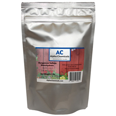 1 Pound - Manganese Sulfate Powder - 32% Mn 