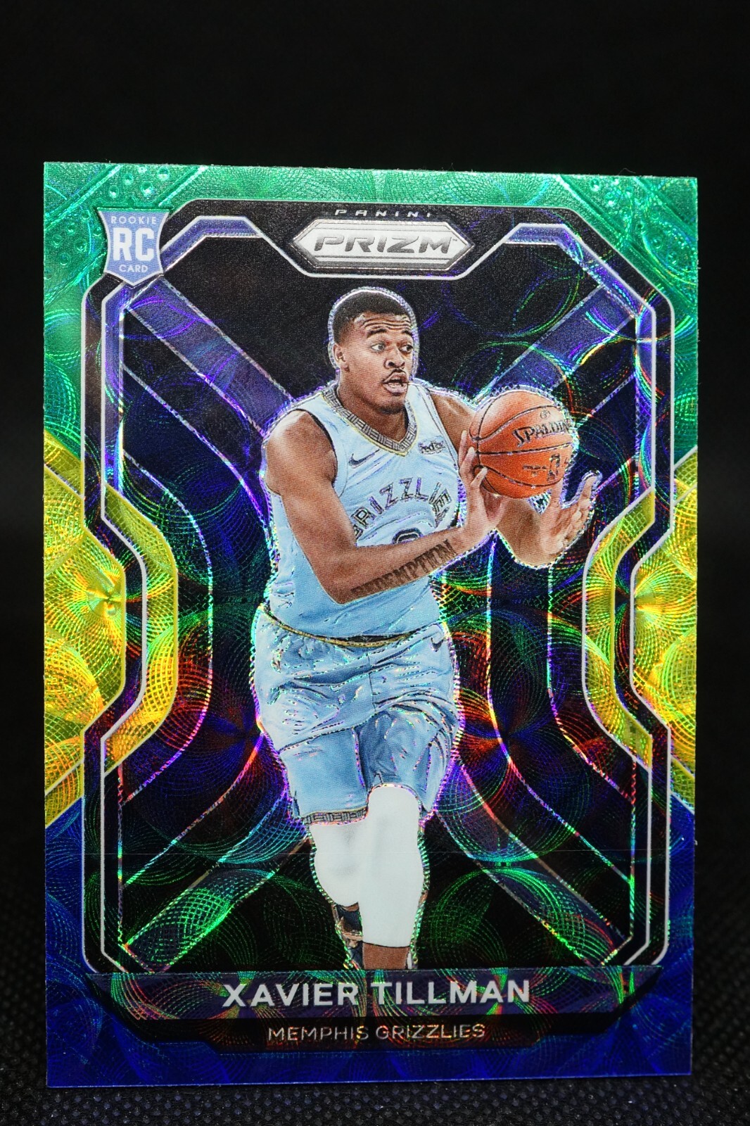 2020-21 NBA Panini Prizm Choice Blue Yellow Green #299 Xavier Tillman ROOKIE RC