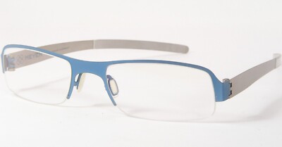 MEYER 2021 17 BLUE METALLIC EYEGLASSES GLASSES PURE TITANIUM 52-17-143mm Germany
