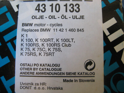 LOT OF 5 BMW K & R Models OILHEAD DoNit Brand Oil Filter FIT MANY