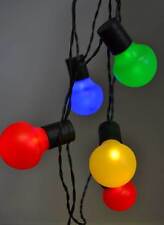 Partylichterkette Gartenlampe bunt LED Kugeln Dekorationsbeleuchtung 230V