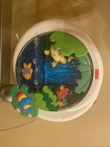 Fisher K3800 Rainforest Peek-a-boo Waterfall Soother Crib Toy