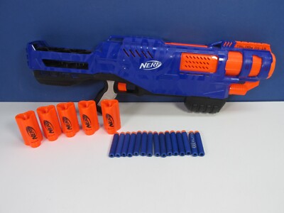large NERF TRILOGY DS-15 BLASTER pump action shotgun N-STRIKE