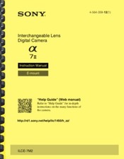 Sony Alpha A7 II OWNER'S INSTRUCTION MANUAL