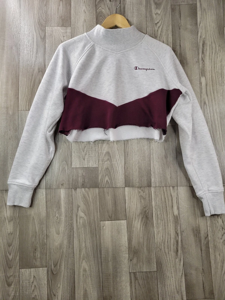 Champion sweater crop top clearance ebay