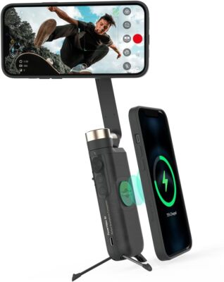 PowerVision S1 Gimbal iPhone Samsung KI-Tracking 3-Achsen-Stabilisator Powerbank