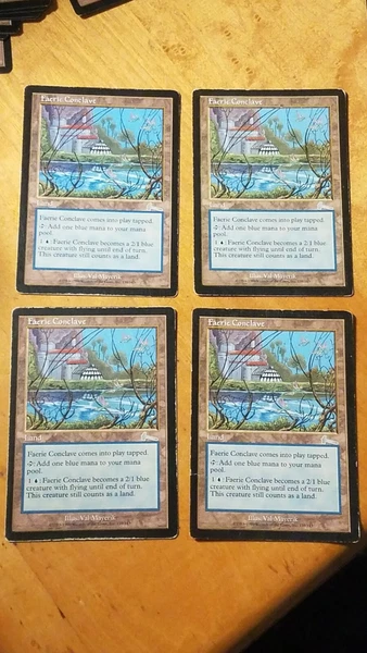 4x Faerie Conclave - Magic the Gathering MTG Urza's Legacy x4 4 Playset!
