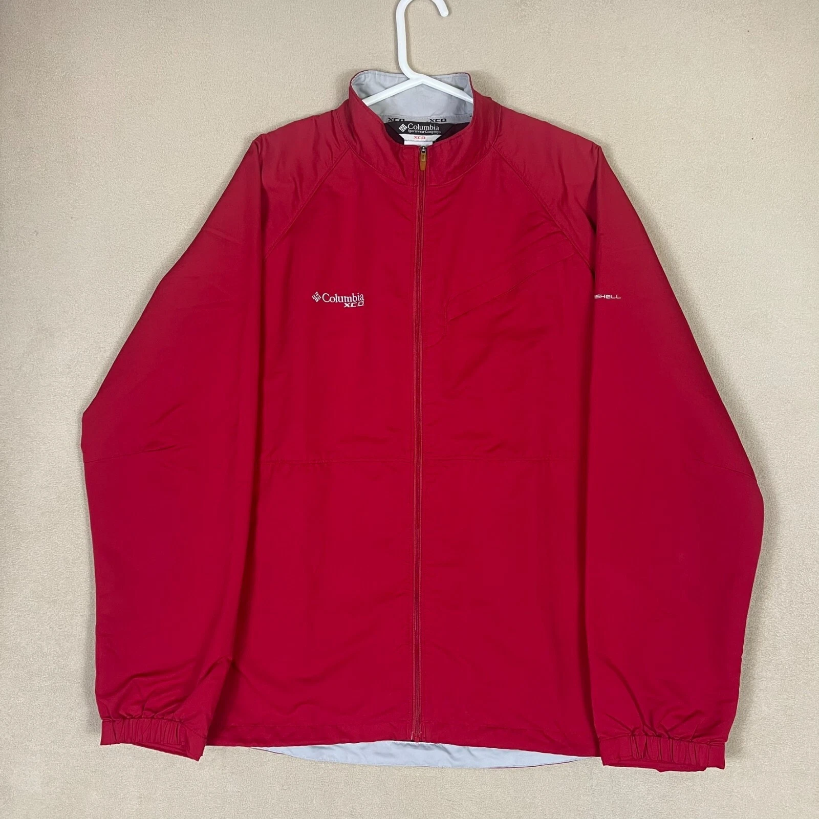 Columbia Sportswear Jacket Adult Large Red XCO Softshell Packable Mens