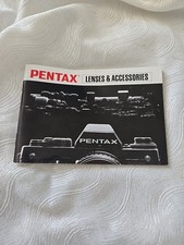 Vintage 1980s Pentax Lenses And Accessories Manual