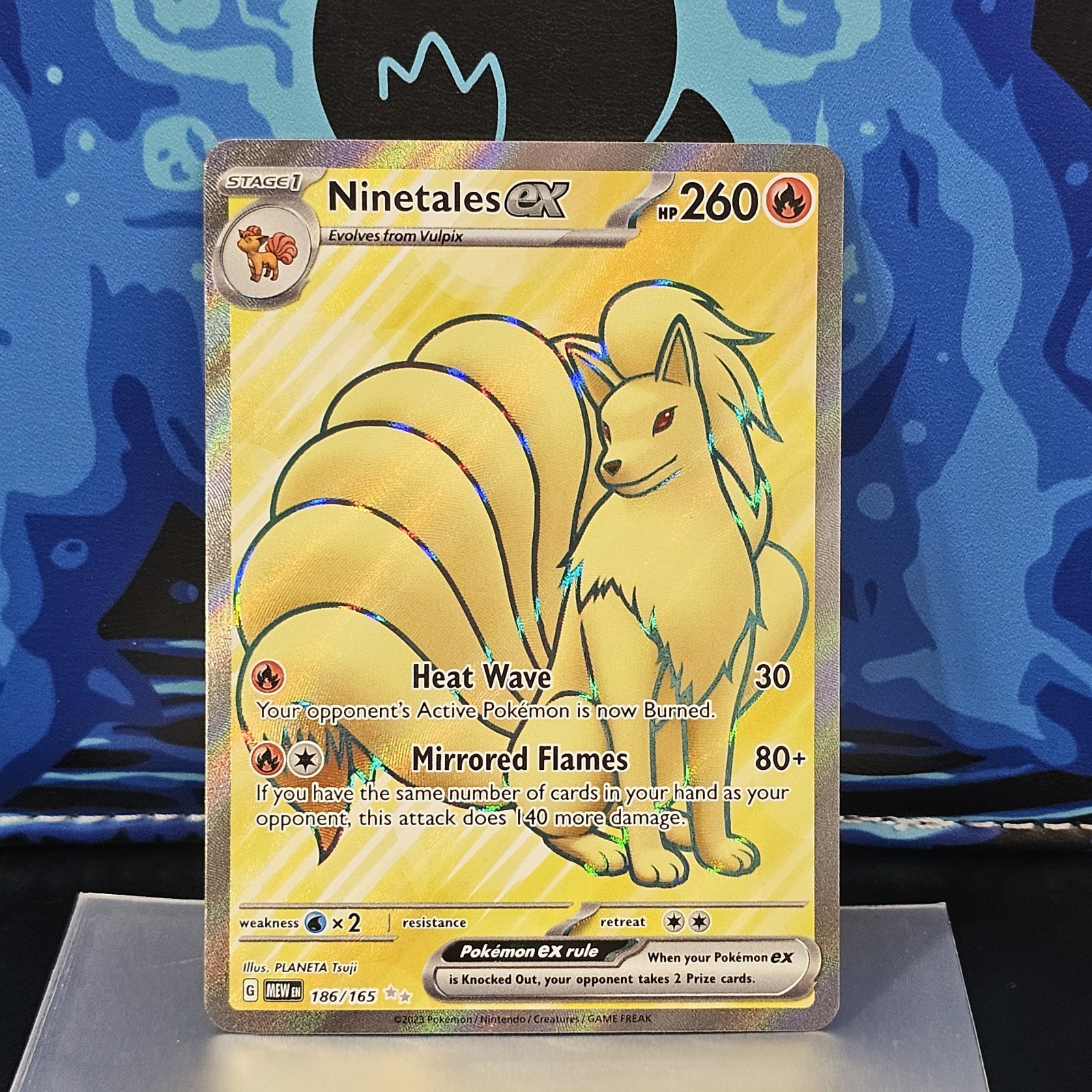 Ninetales ex - 186/165 - Ultra Rare - Scarlet & Violet 151 - Pokemon Card - NM/M