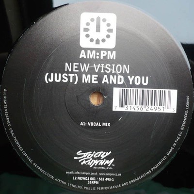 New Vision - (Just) Me And You (12'', S/Sided, Promo)