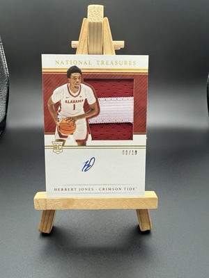 2021 National Treasures - Herbert Jones TRUE GOLD Rookie Patch Autograph /10  