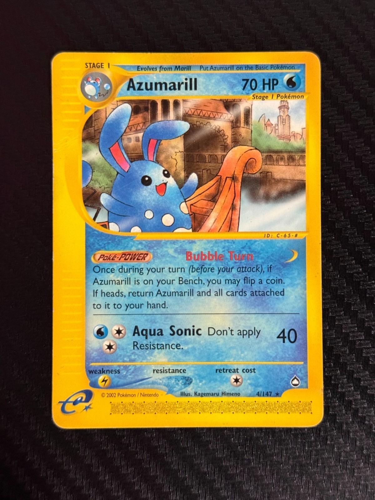 Pokemon Aquapolis Azumarill 4/147 DMG Card
