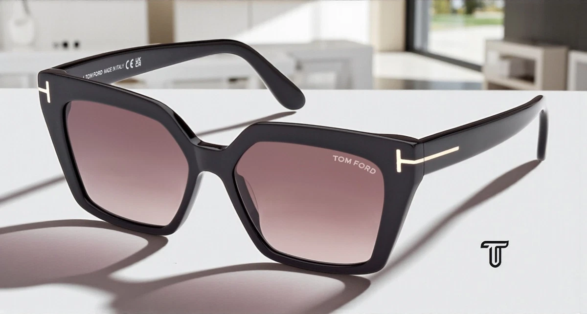 Tom Ford Milena Violet Iridescent Sunglasses New Tom Ford Fausto Sunglasses FT0711 81Y Shiny Violet - eye-oo.com main image 3