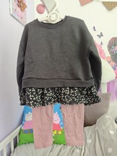 Zara/ H&M Mädchen Set Gr 116 Rosa Schwarz To...