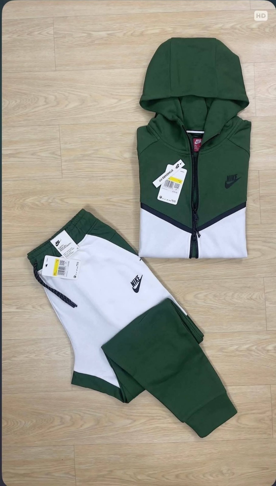 Nike Tech Fleece Full Zip Up Tracksuit Hoodie &Amp; Pants