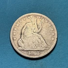 (1) Beautiful Antique 1843-P Seated Liberty Half Dollar CHOICE G-GOOD NICE FILL