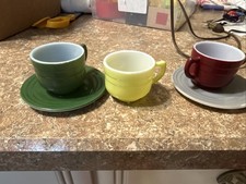 Vintage Hazel Atlas Little Hostess Party Set 5 pc Small Tea Set Pastel