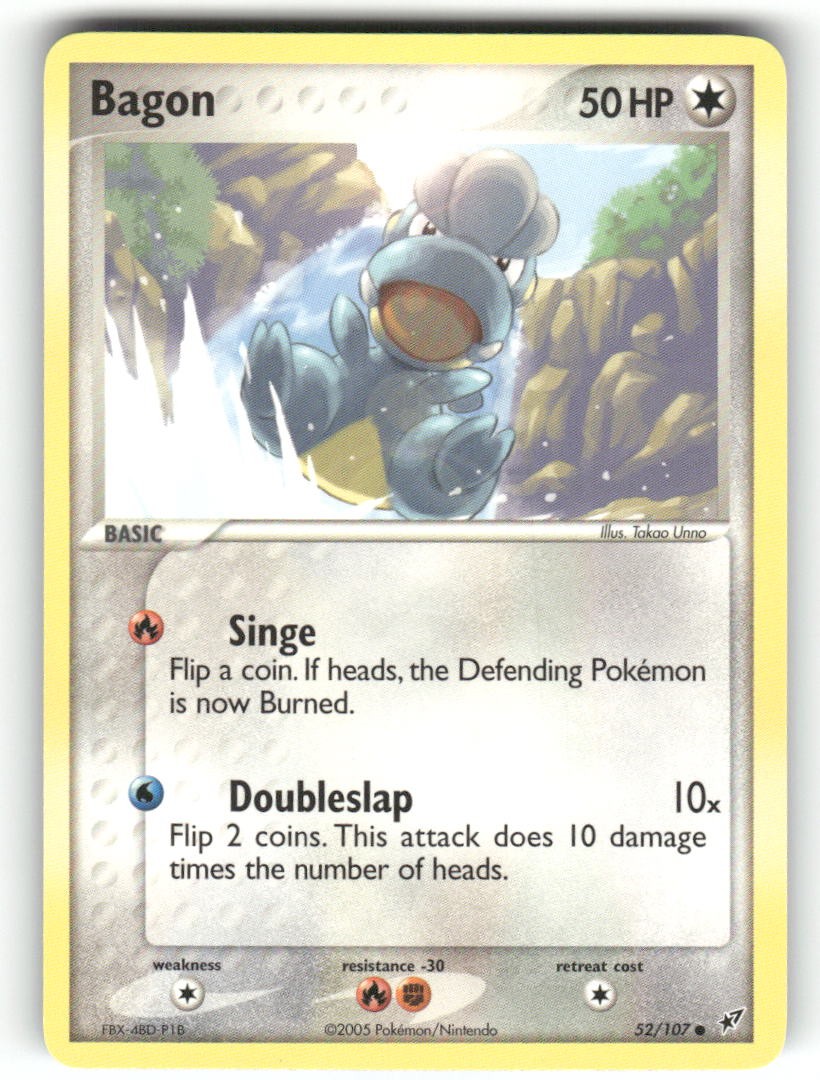 Bagon 52/107 - C Deoxys Pokemon NM