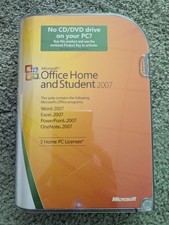 Microsoft Office Home and Student 2007 - CD Disc - Word Excel Powerpoint OneNote