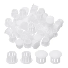 Plastic Hole Plugs, 99 Pcs 2/5"(10mm) Round Plastic Hole Caps, White