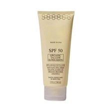 Organic Tallow Mineral Sunscreen - 50 SPF - For Face And Body Safe - 5 Oz