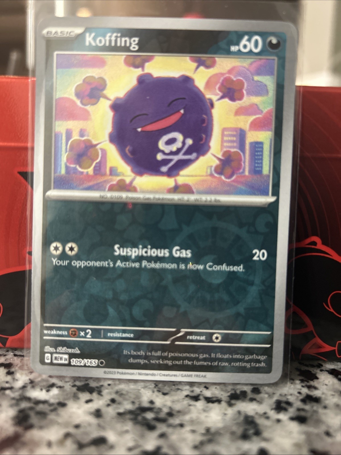 Koffing 109/165 SV: Scarlet & Violet Reverse Holo 151 NM Pokemon Card TCG
