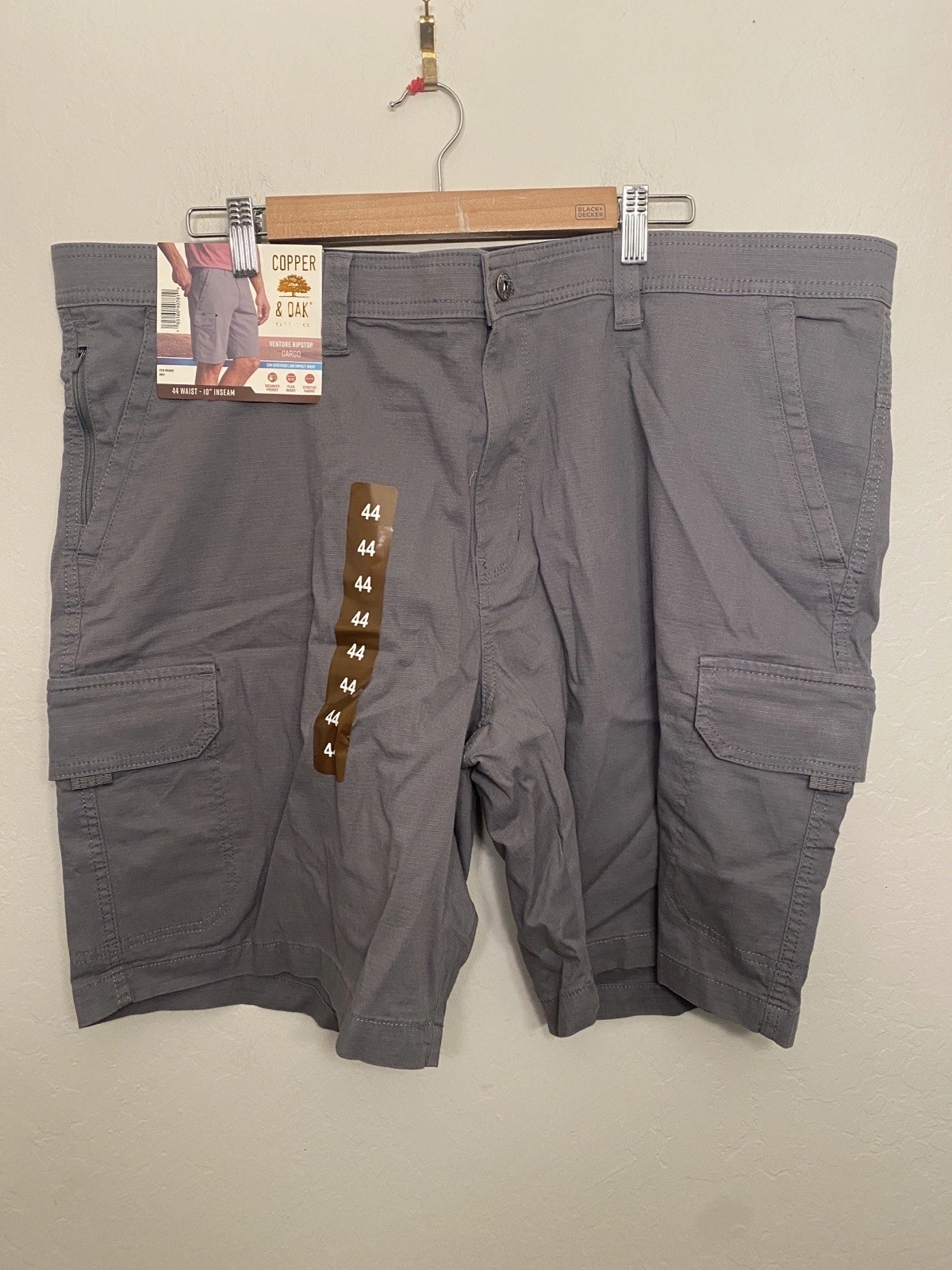 Copper & Oak mens Gray cargo shorts