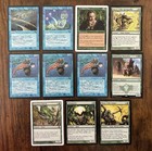 Lote de tarjetas vintage Magic The Gathering High Tide x2 Svyelunite Priest x3 + mezcla LP/NM