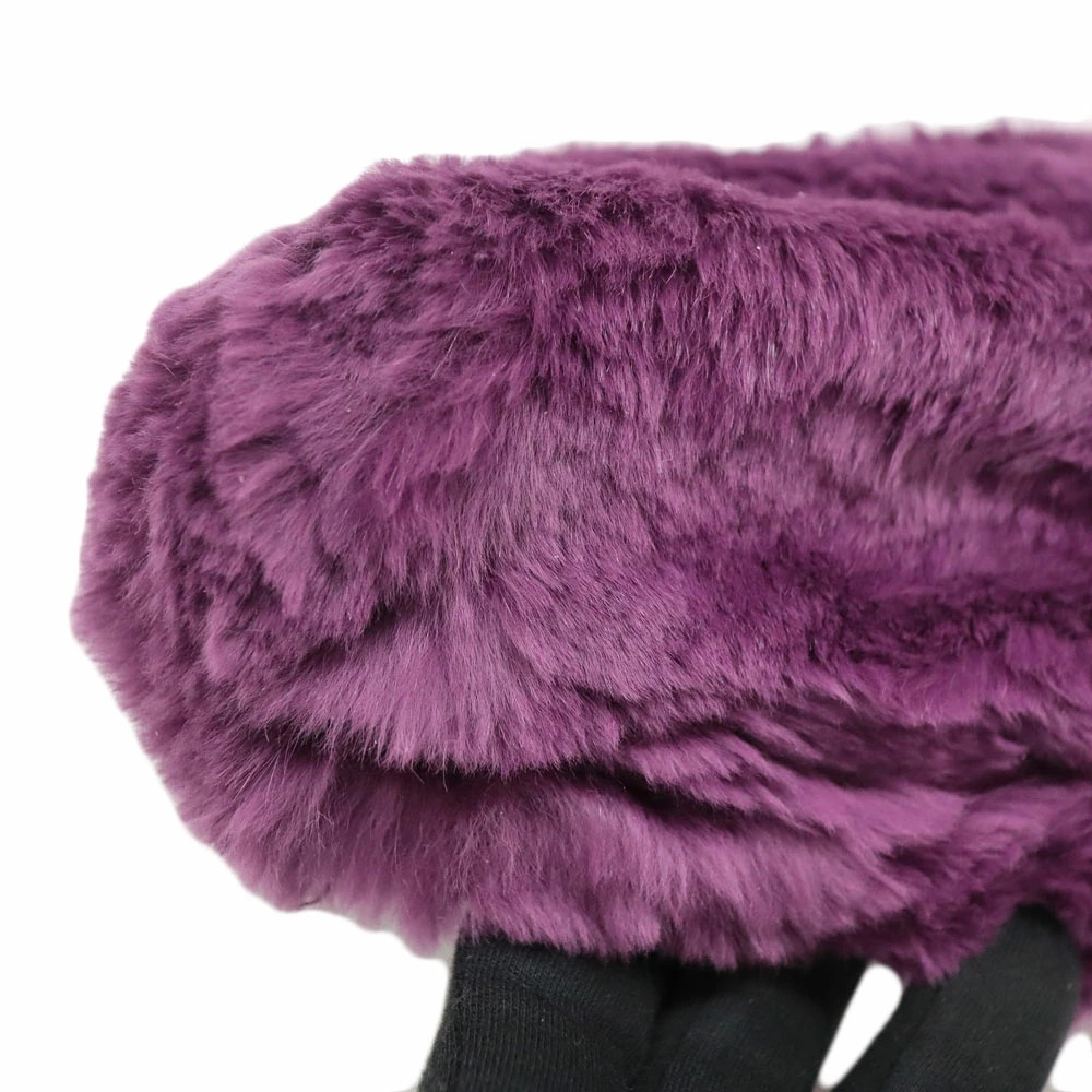 Chanel A15227 Rabbit Fur Shoulder Bag Purple with Box Dust Bag #KN953 thumbnail 5