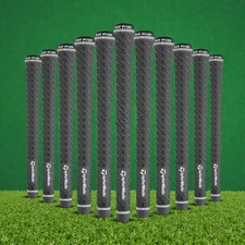 TaylorMade Z-Grip Standard Size Grey Golf Grip Sets – Choose Bundle / Quantity