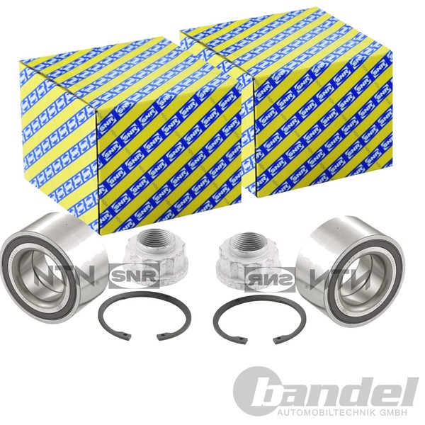 2X SNR RADLAGER-SATZ Hinten Passend FÜR MERCEDES-BENZ GL-KLASSE Gle Gls-image