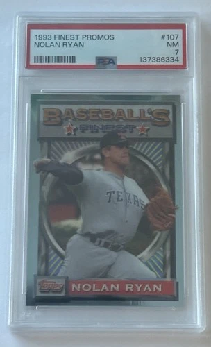 1993 Topps Finest Promo - Nolan Ryan - PSA 7