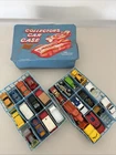 Vintage 24 Diecast Case With 24 Diecast Vehicles Inside - Mostly Hot Wheels.