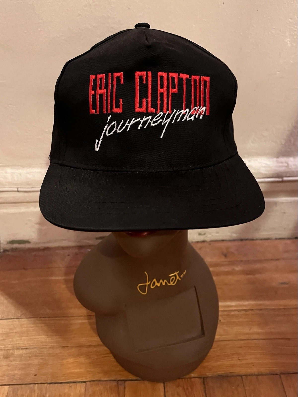 VINTAGE Eric Clapton Journeyman World Tour Snapback Hat Black 90s