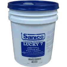 5 Gallon Pail Sanico Lucky 7 Neutral Cleaner