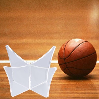 4Pcs Acrylic Ball Display Holder Reusable Support Base for Soccer Volleyball